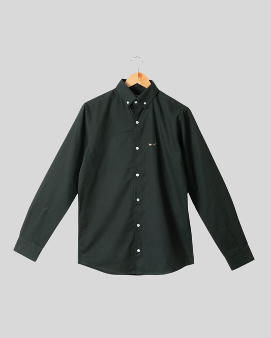 Camisa Oxford Verde Olivo