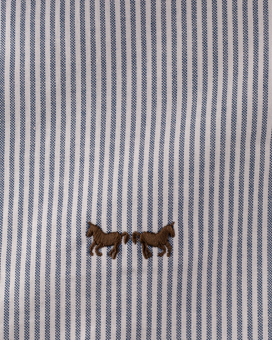 Camisa Oxford Rayas Zafiro