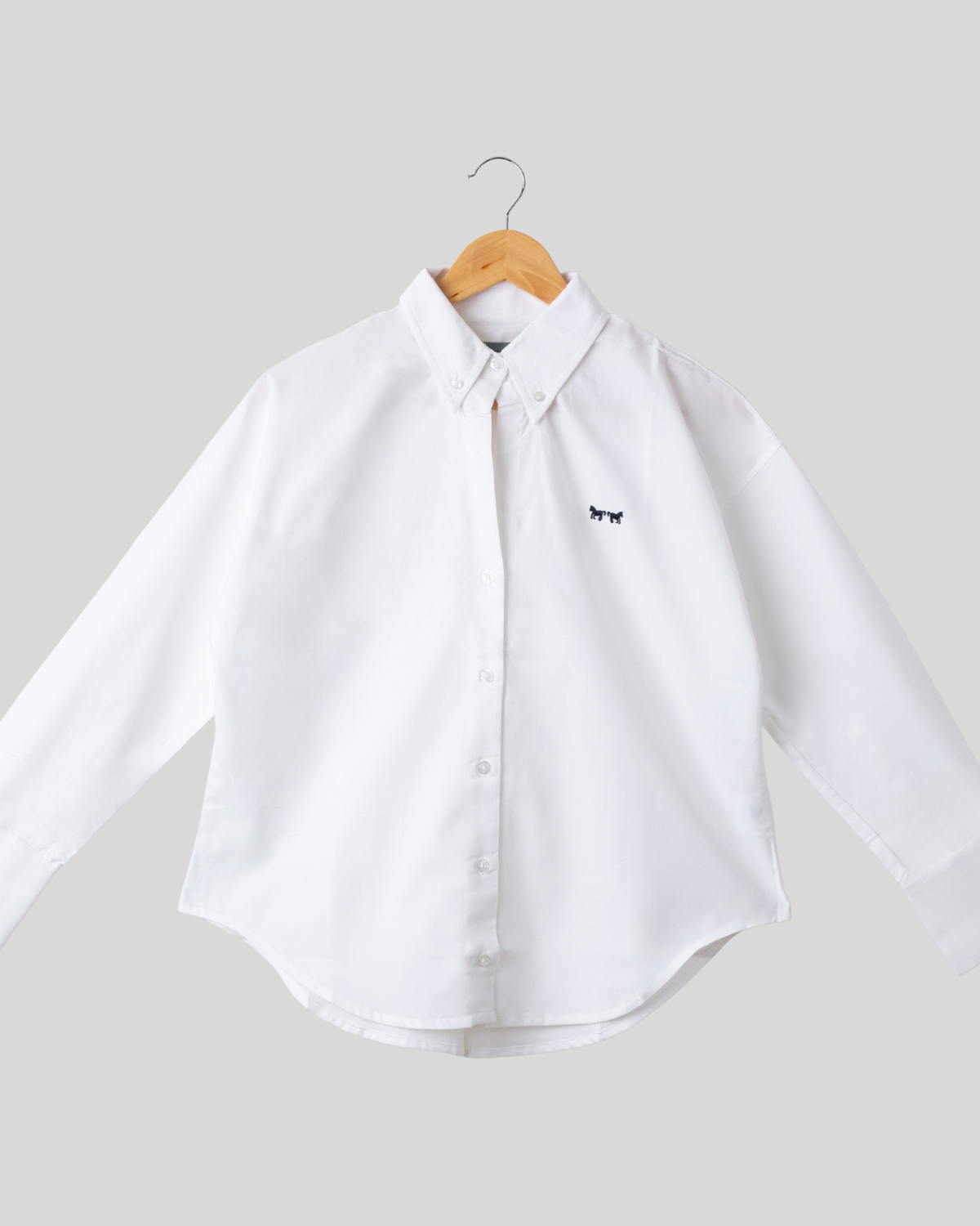 Camisa Oxford Blanca Clásica Mujer