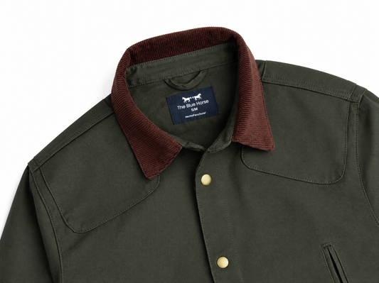 Chaqueta Workman Verde con Pana