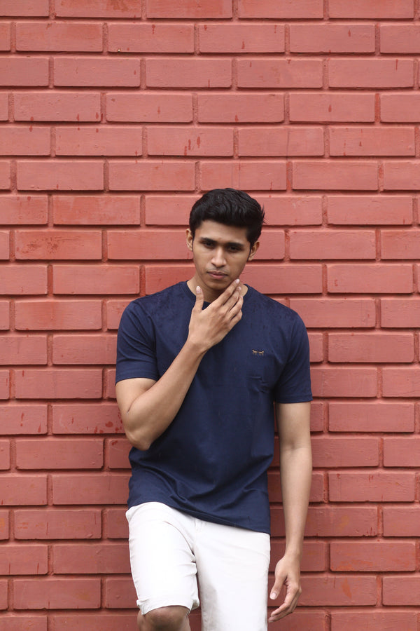 Camiseta Pima Azul Oscuro