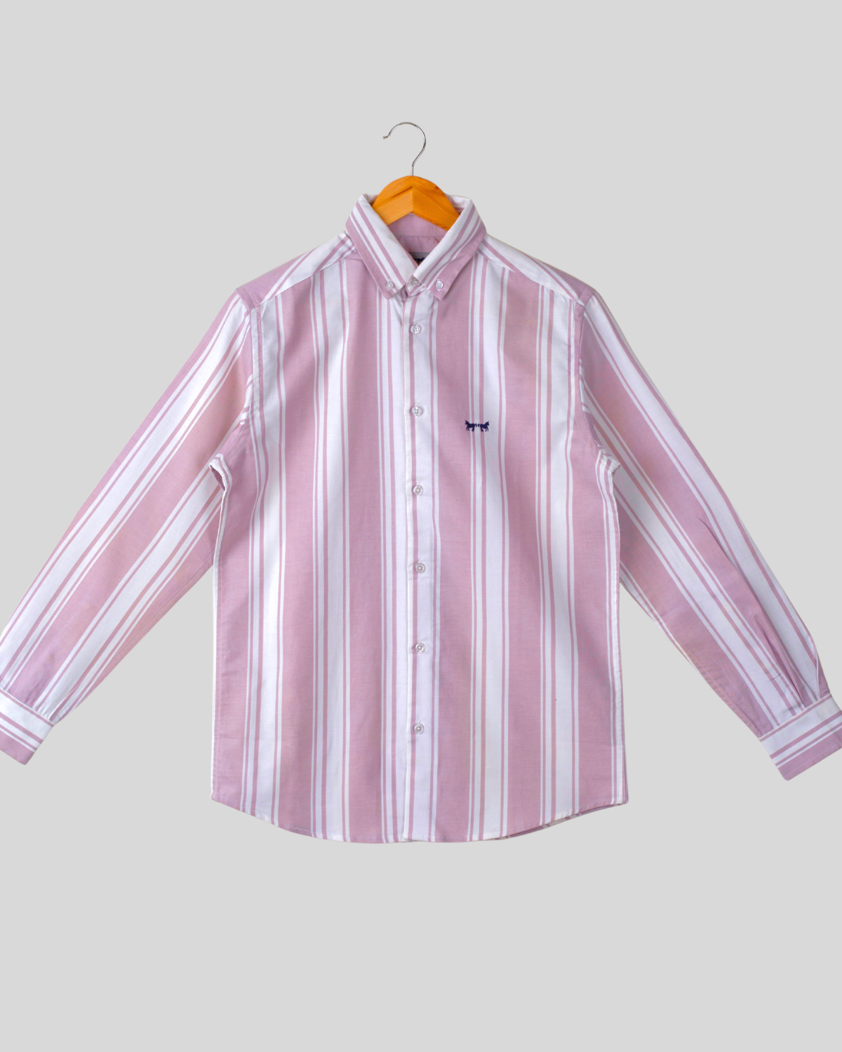 Camisa Oxford Rosa Rayas