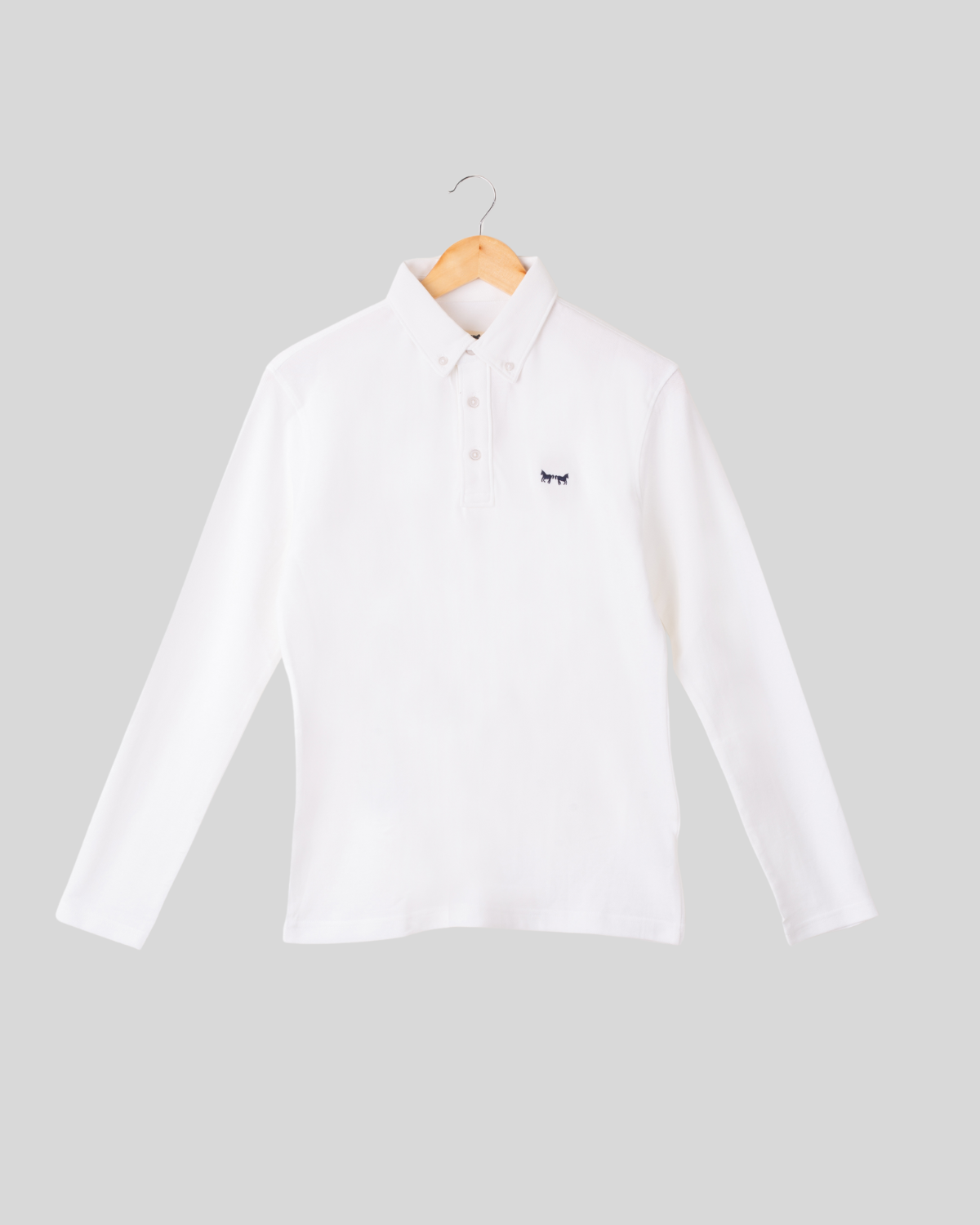 Polo Manga Larga Blanca