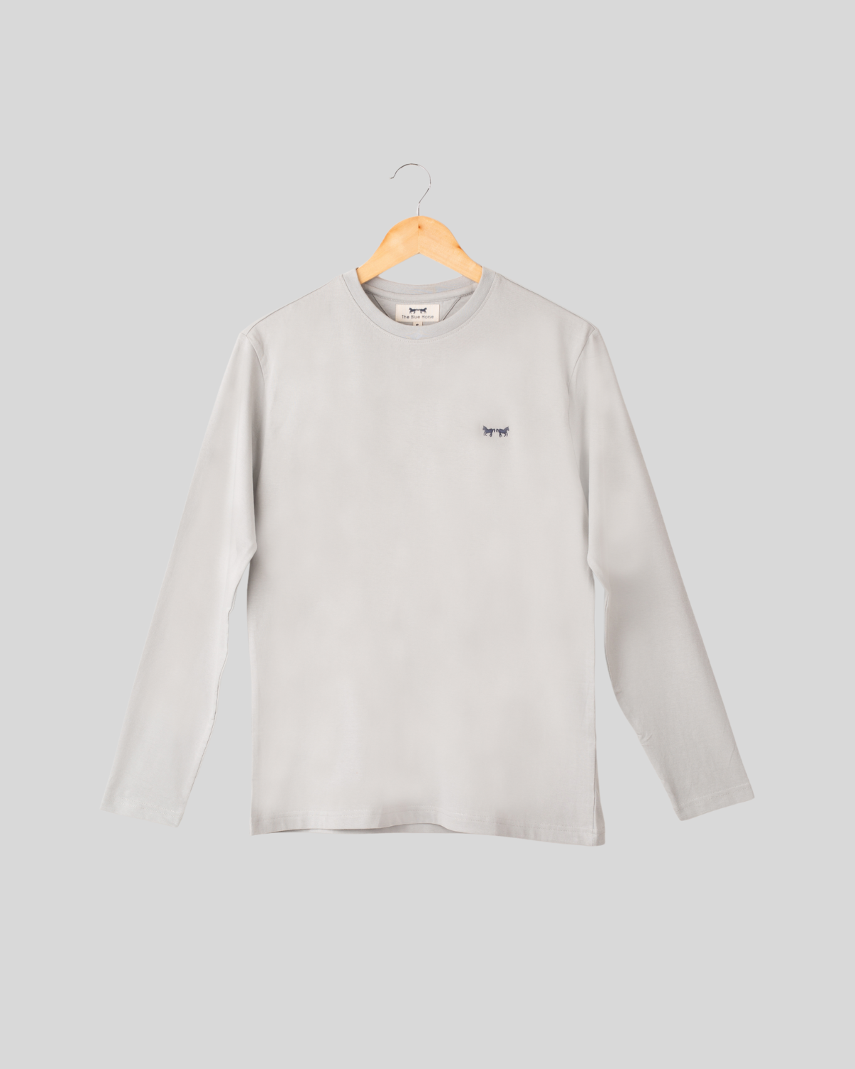Camiseta Pima Manga Larga Gris