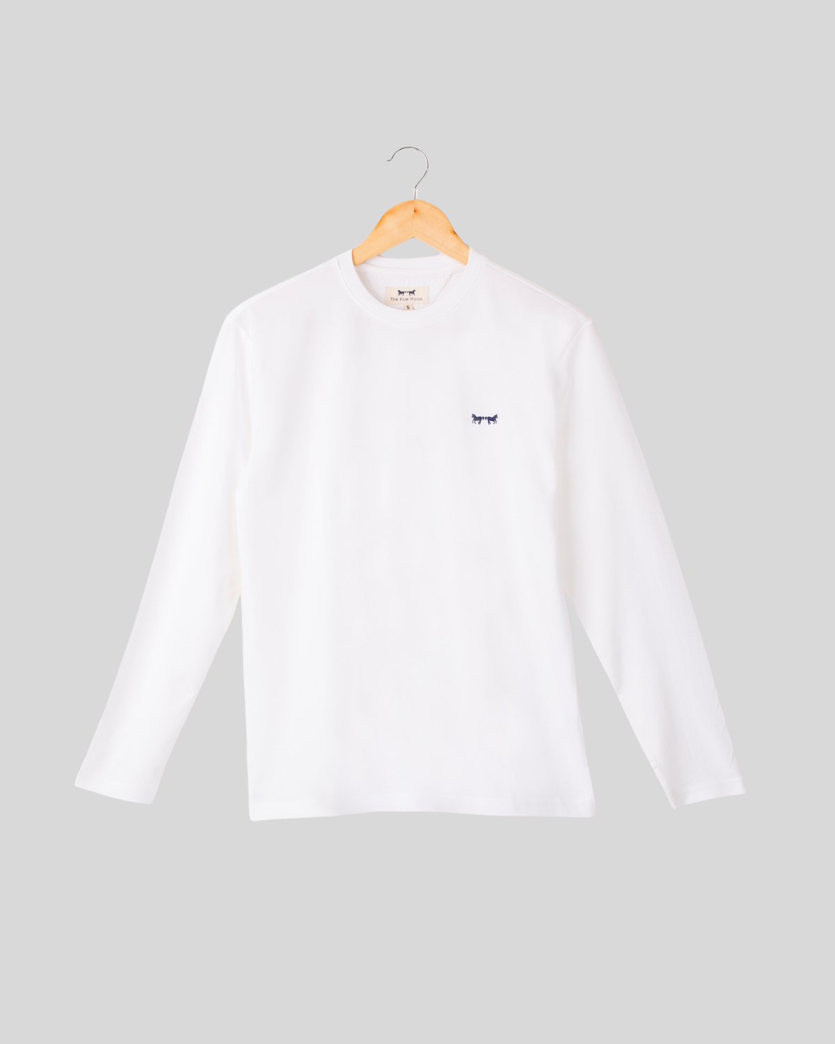 Camiseta Pima Manga Larga Blanca