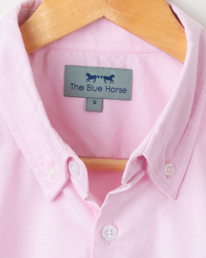 Camisa Oxford Rosa Claro