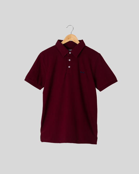 Polo Manga Corta Marrón