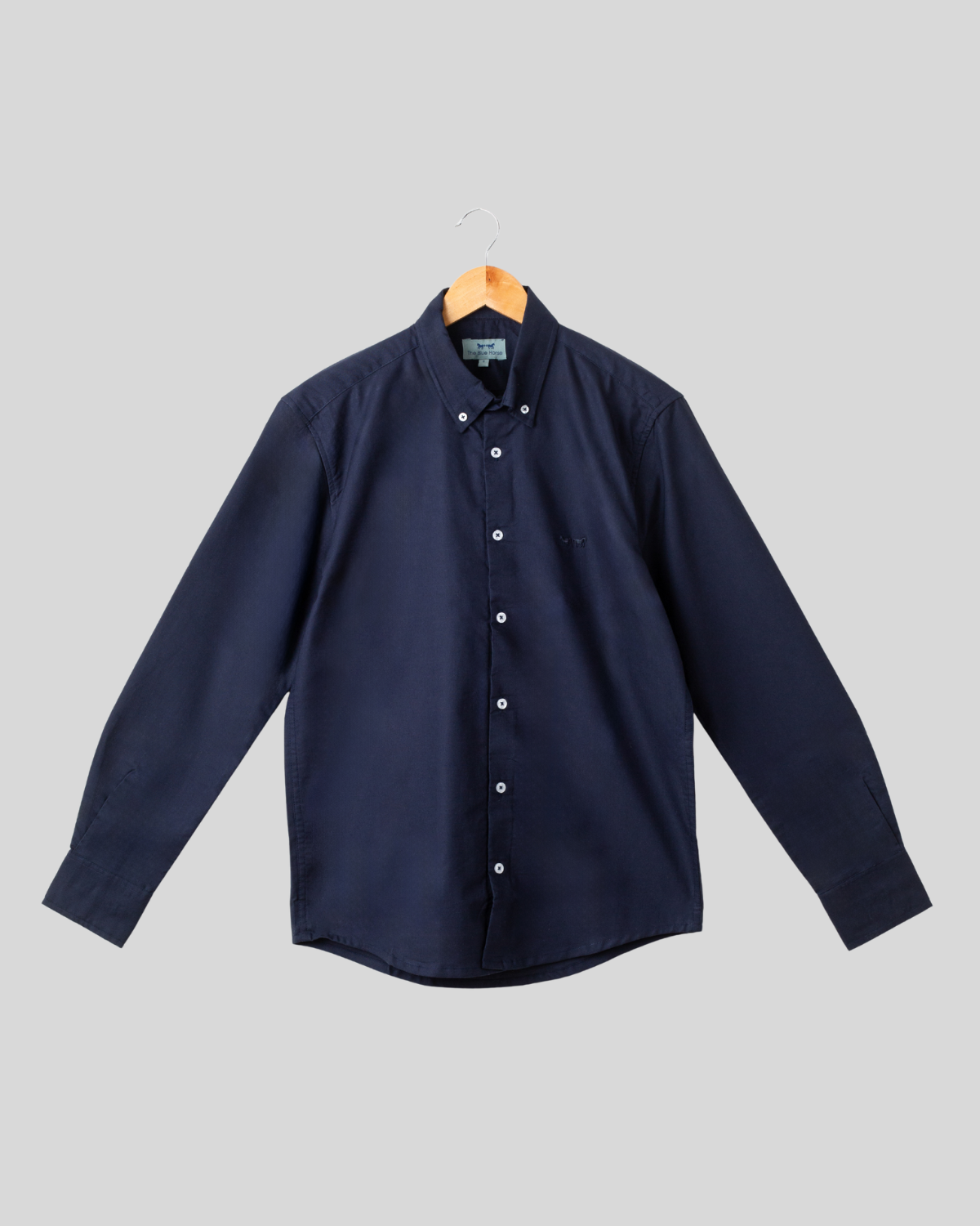 Camisa Oxford Azul Oscuro