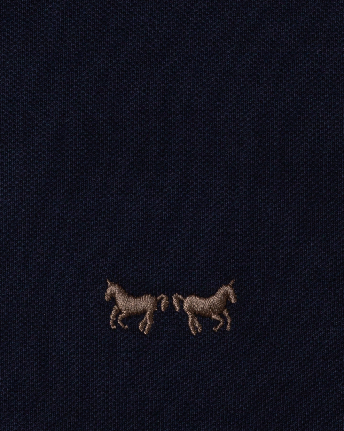 Polo Manga Corta Azul Oscuro