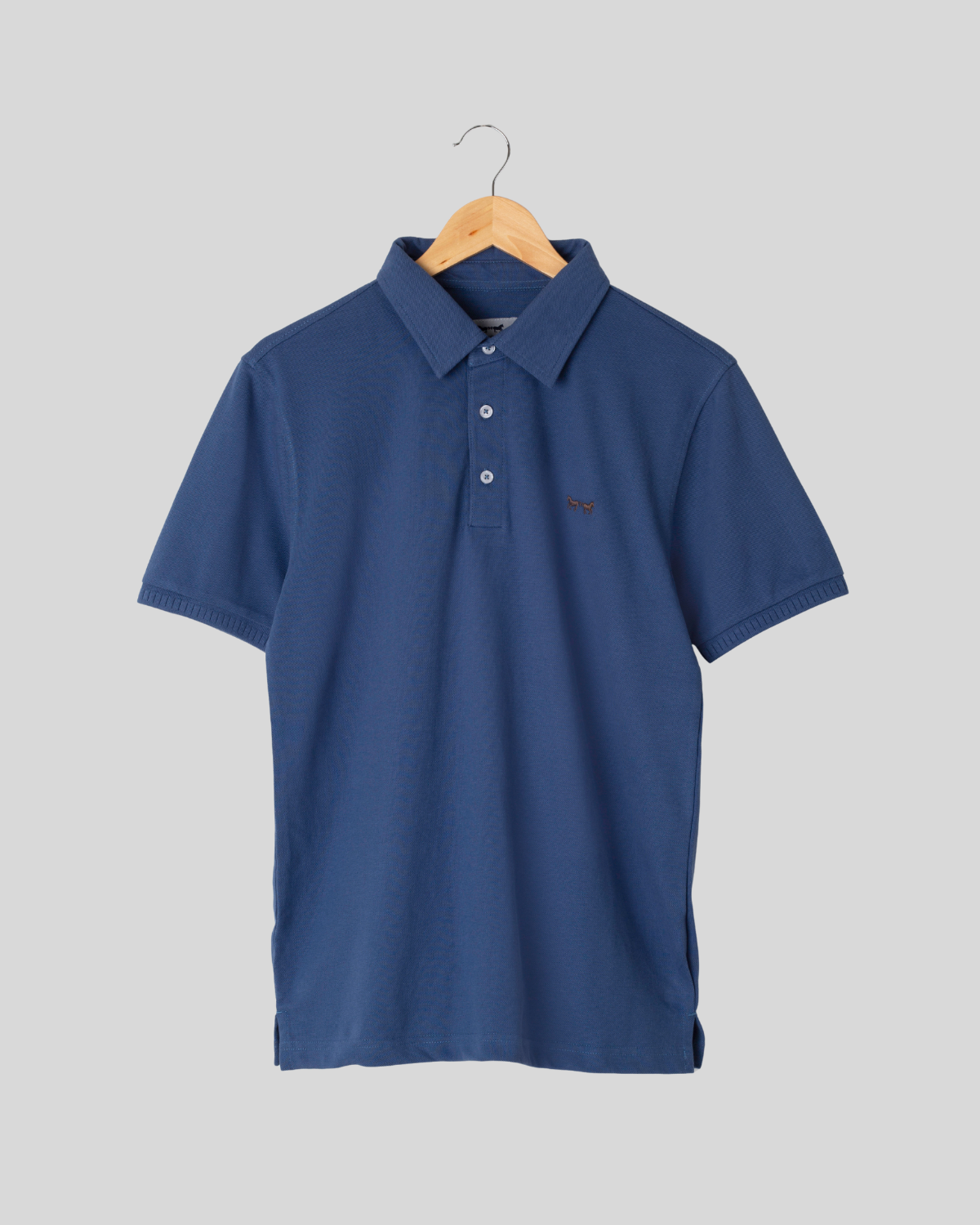 Polo Manga Corta Denim