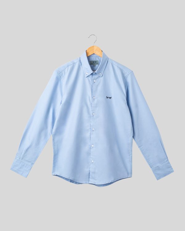 Camisa Oxford Azul Claro