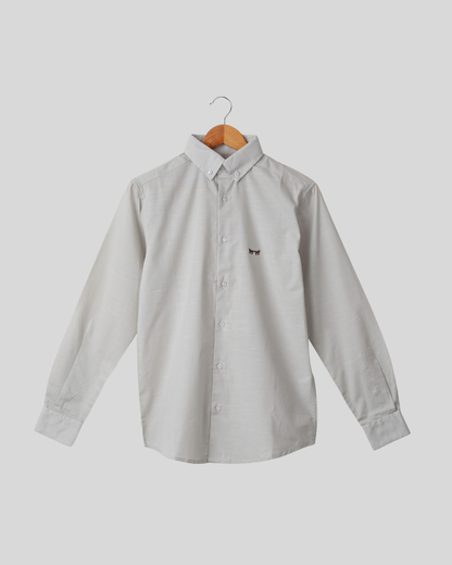 Camisa Lino Plateado