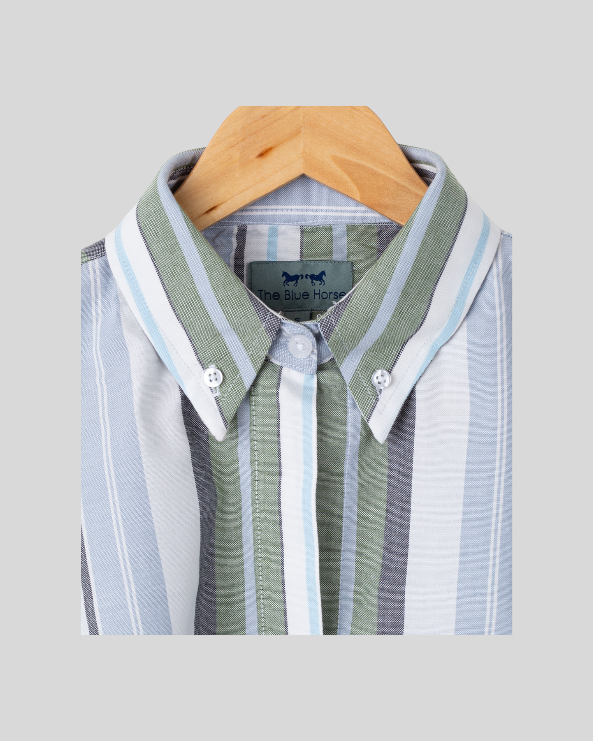 Camisa Azul y Verde Mujer
