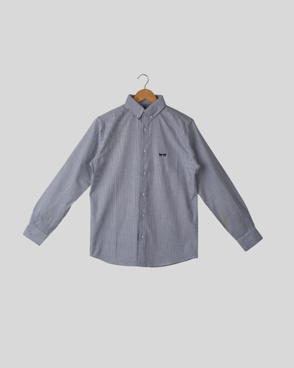Camisa Oxford Rayas Negra