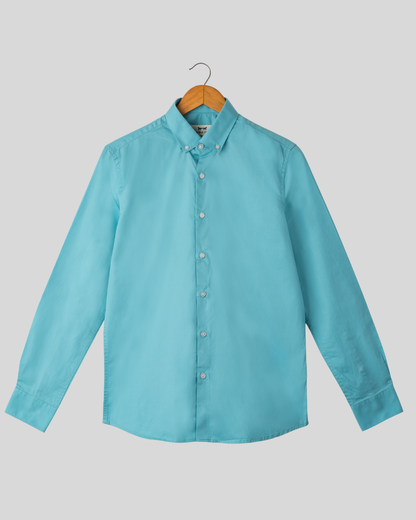 Camisa Twill Verde Claro