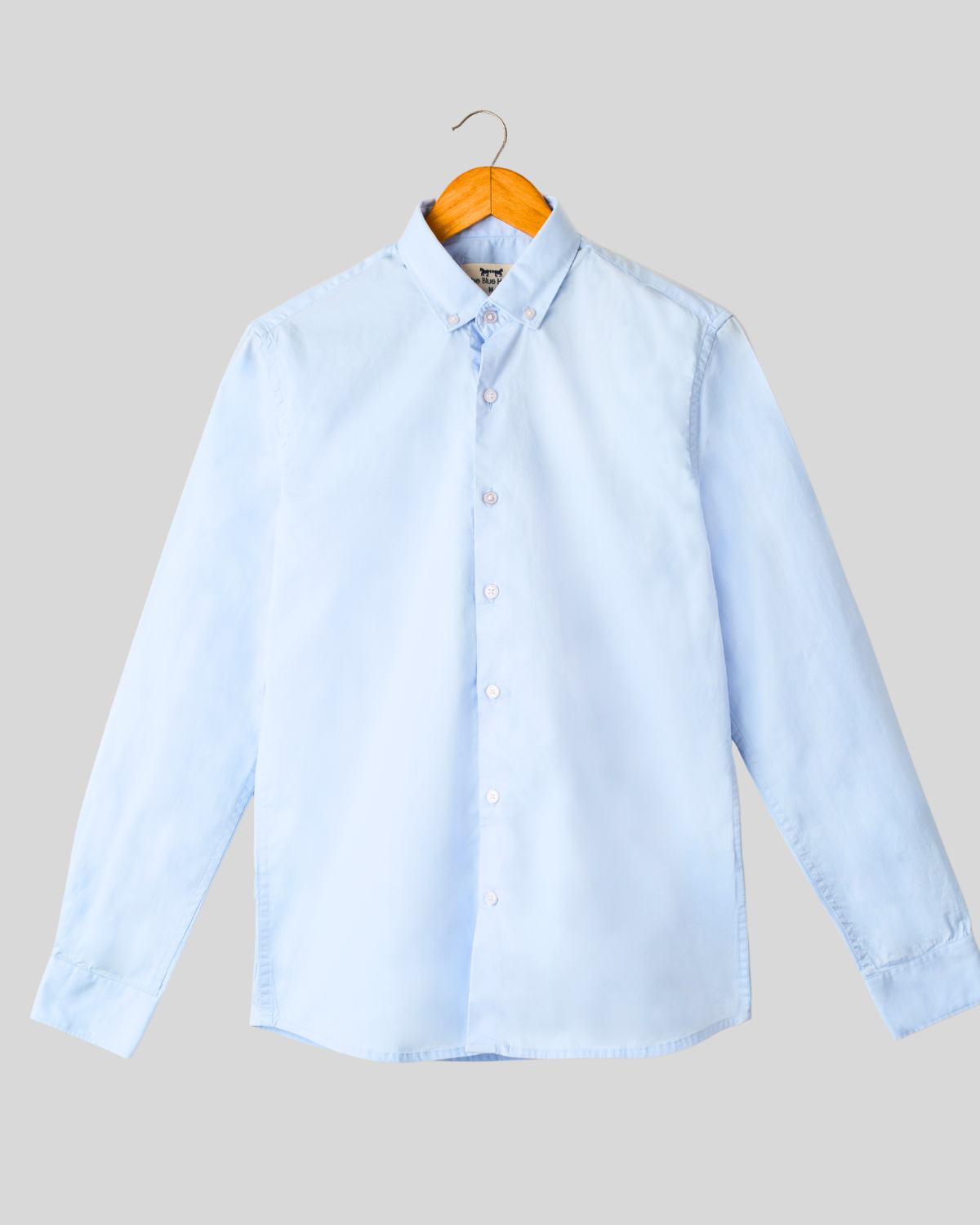 Camisa Twill Azul Claro con Rayas