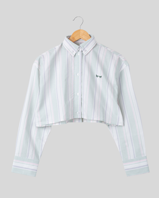 Camisa Crop Top Verde