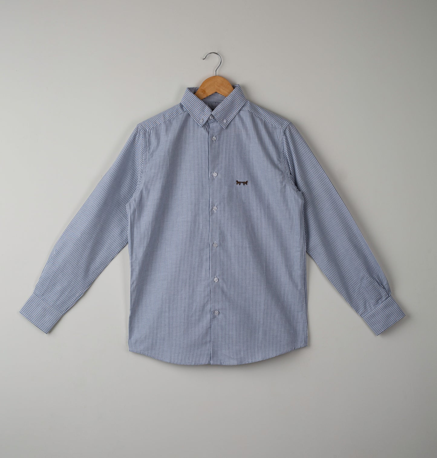 Camisa Oxford Rayas Zafiro