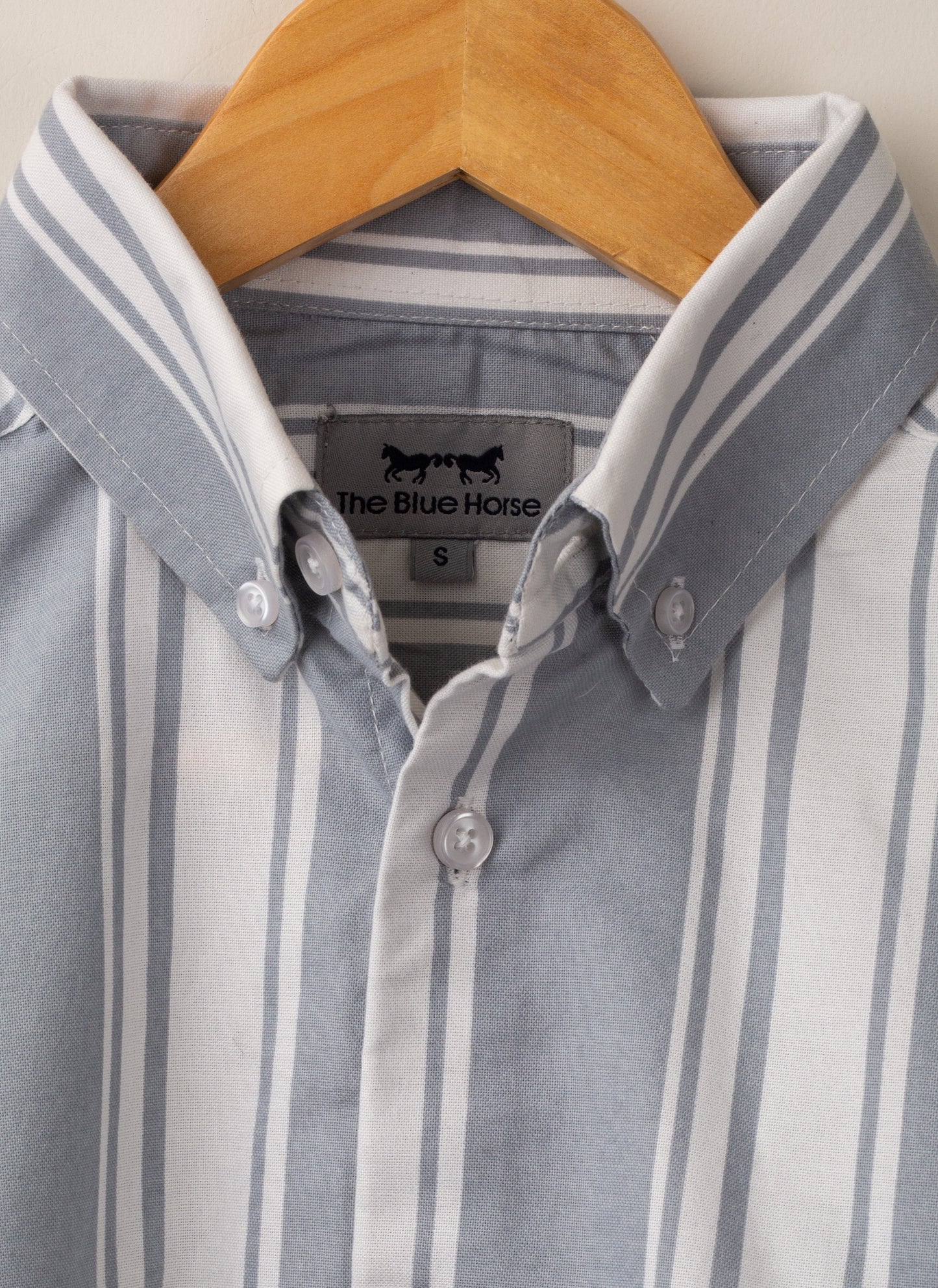 Camisa Oxford Gris Rayas
