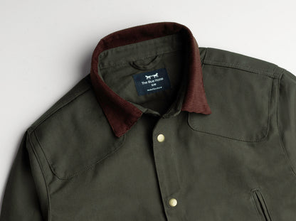 Chaqueta Workman Verde con Pana