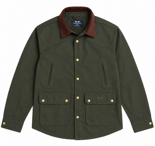 Chaqueta Workman Verde con Pana