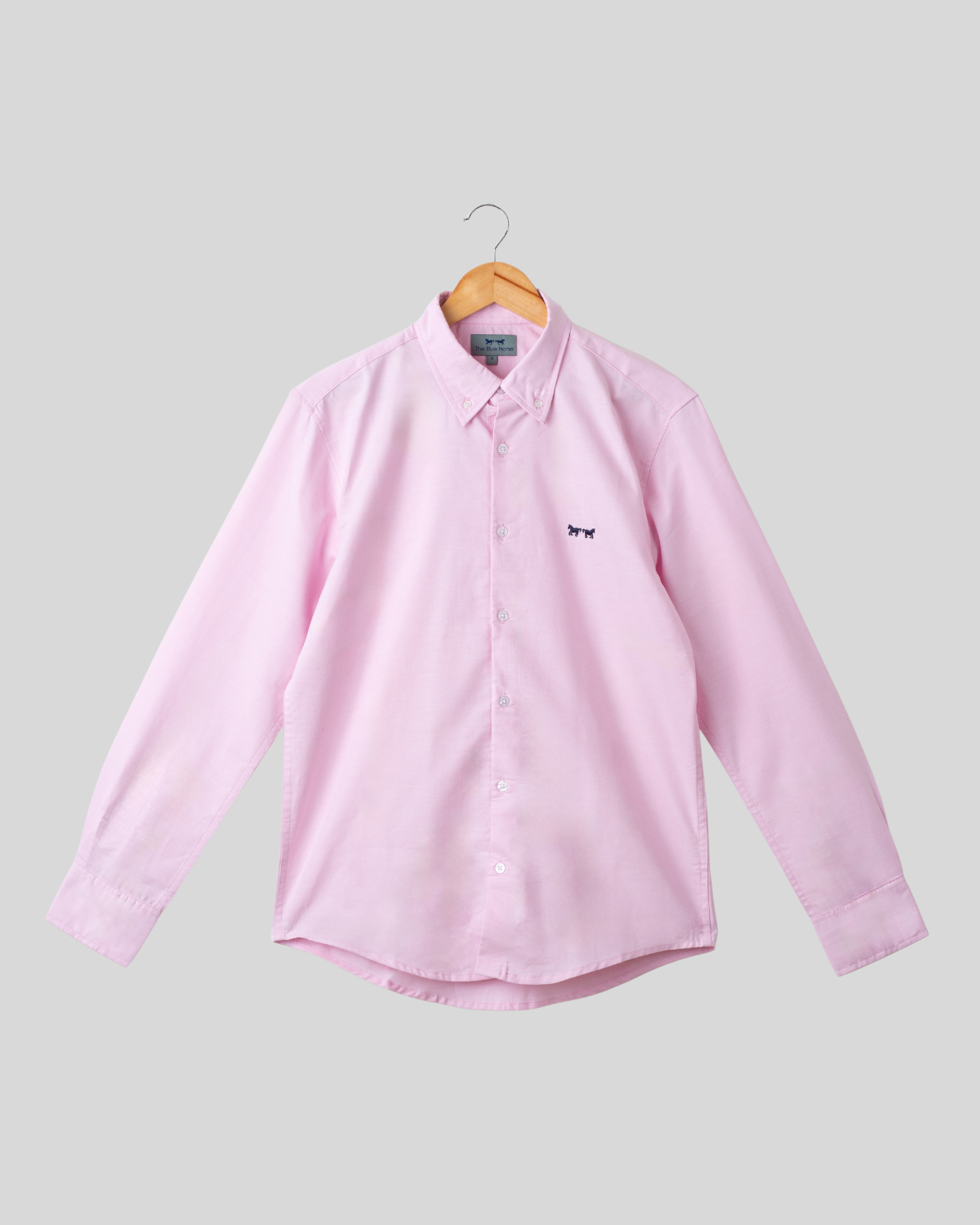 Camisa Oxford Rosa Claro