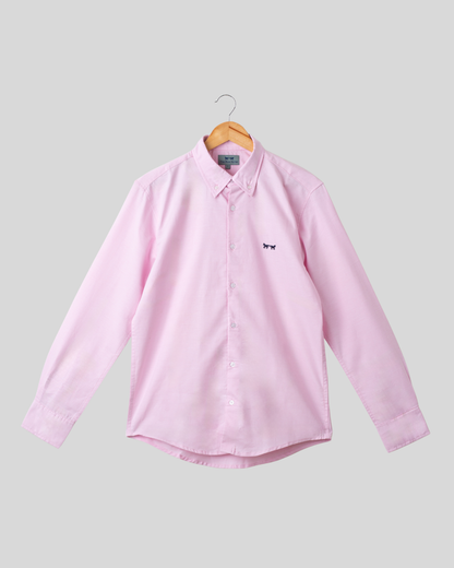 Camisa Oxford Rosa Claro