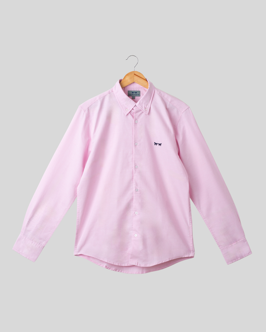 Camisa Rosa Claro Oxford