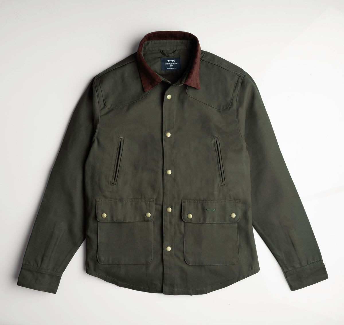 Chaqueta Workman Verde con Pana